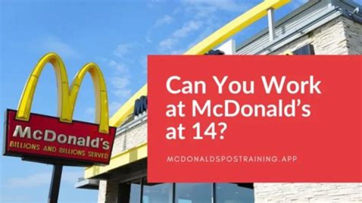 Can I work at McDonalds at 14 in New York?