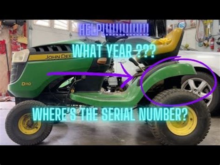 How do I find the year of my tractor?