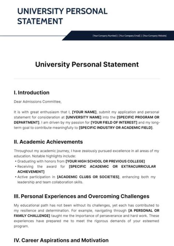 How do I write a personal statement for university?