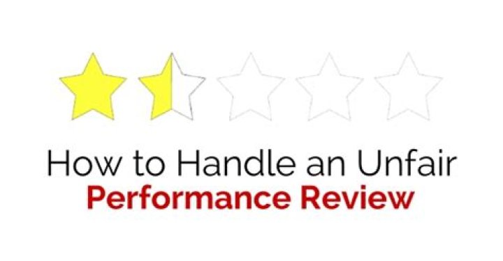 How do you handle an unfair performance review?