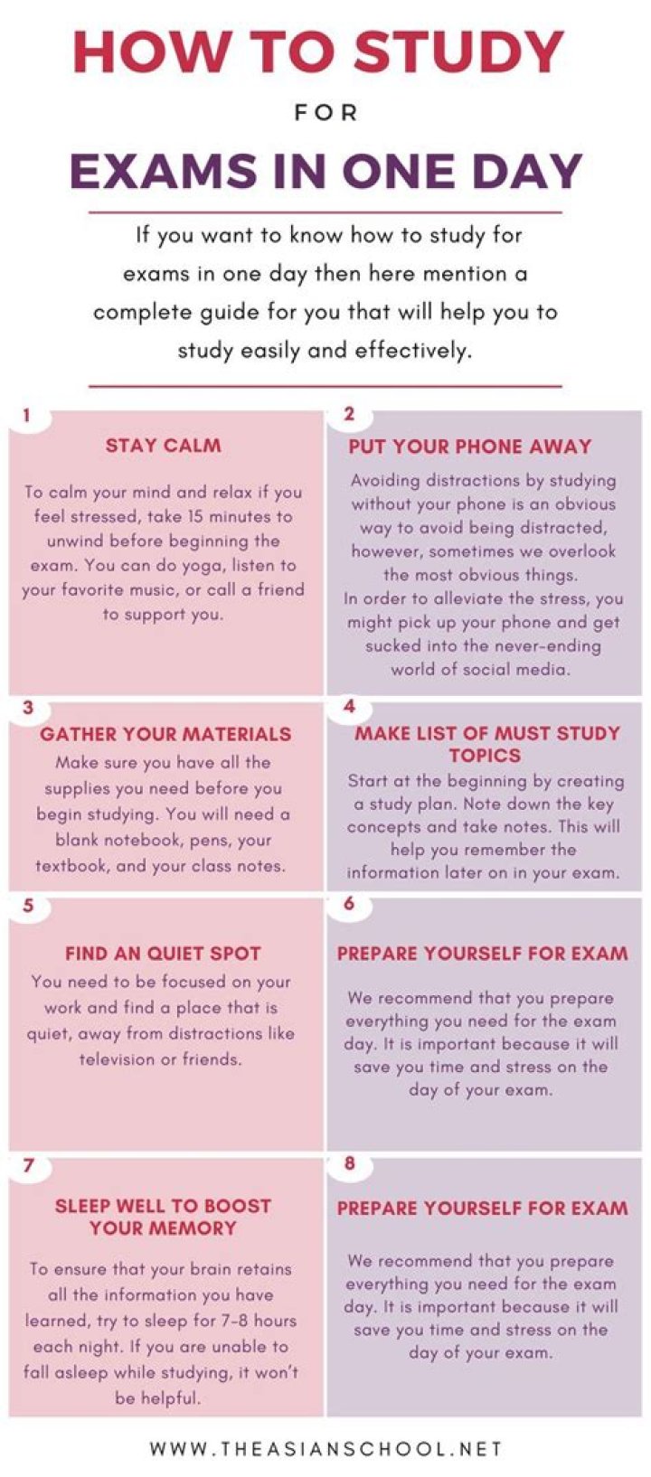 How do you study for an exam without past papers?