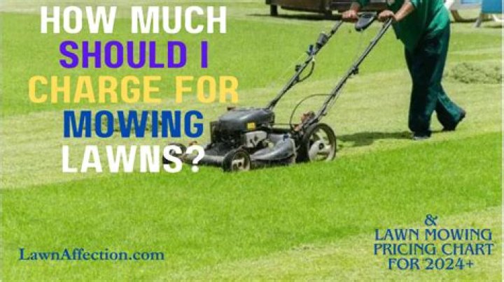 How much should I charge for mowing a yard?