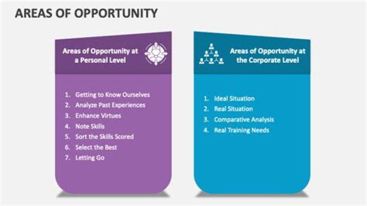 What are some areas of opportunity?