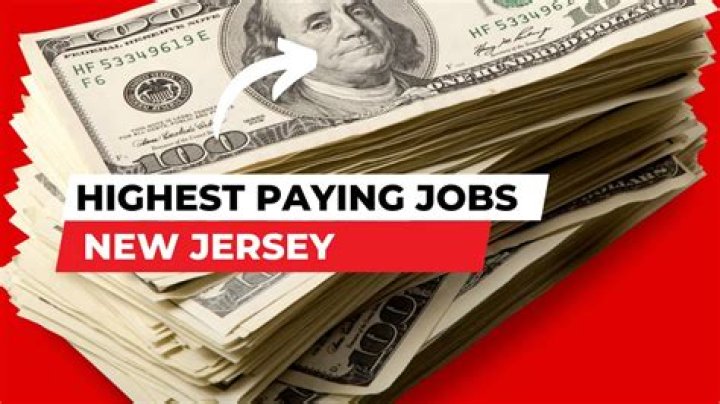 What are some major jobs in New Jersey?