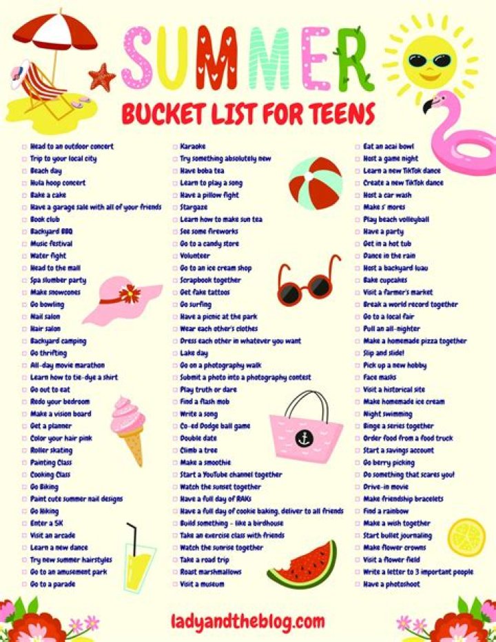 What can a teenager do in the summer?