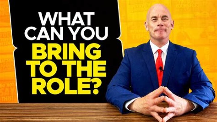 What can you bring to the position answer?