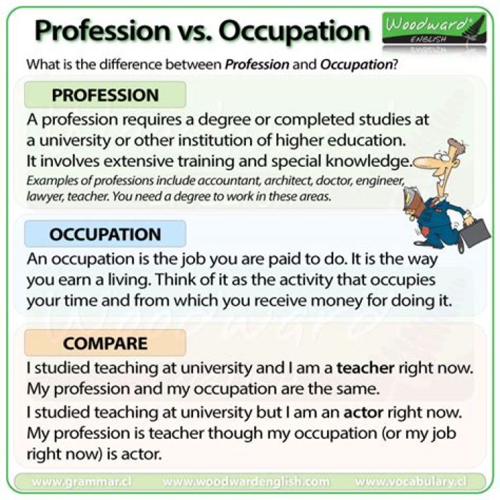 What does occupation vocation mean?