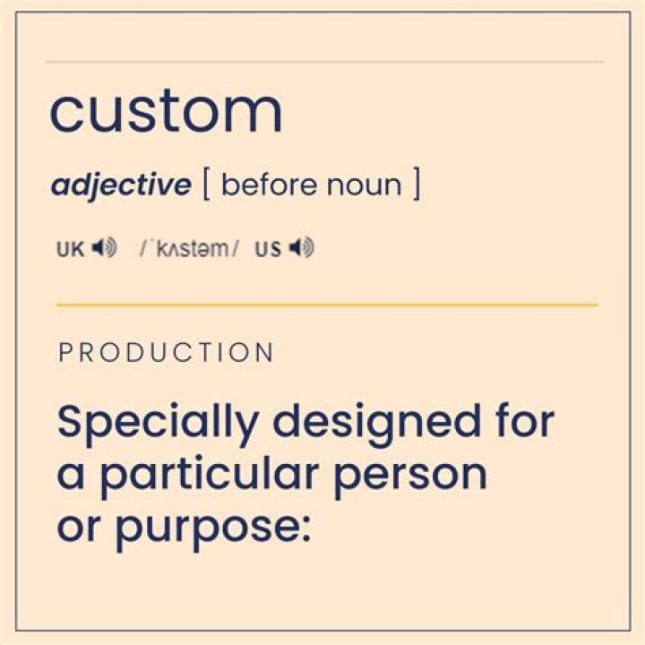 What is a custom in simple terms?