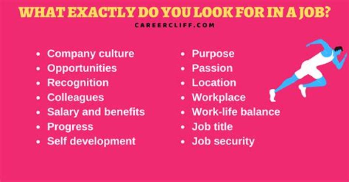 What is important to you in your next job?