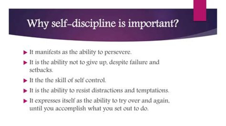 What is self-discipline explain it?